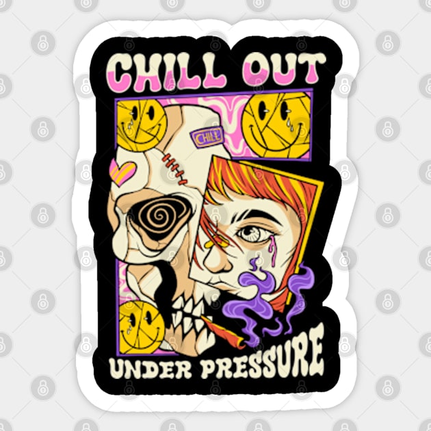 Chill Out Sticker by Graffitees